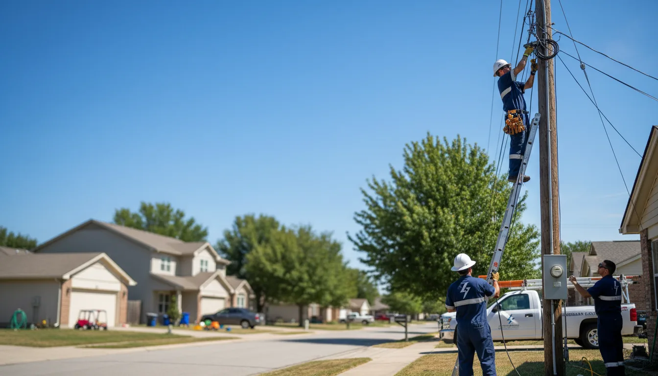 Residential electrician providing installation services in Wendell, ID